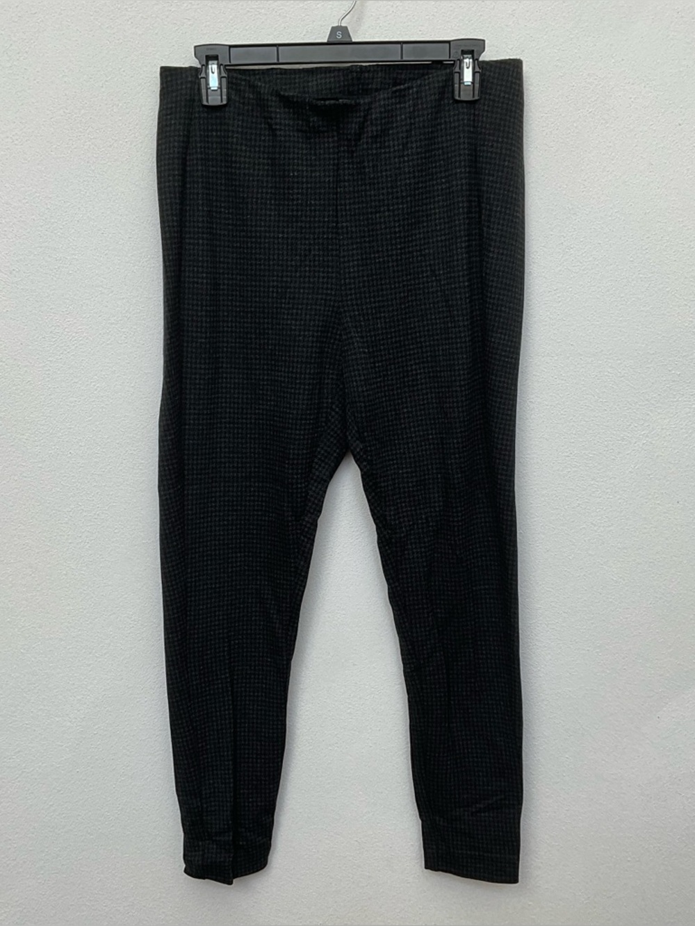 NWT J. Jill Ponte Leggings Black, Grey Houndstooth Print Size Large Petite